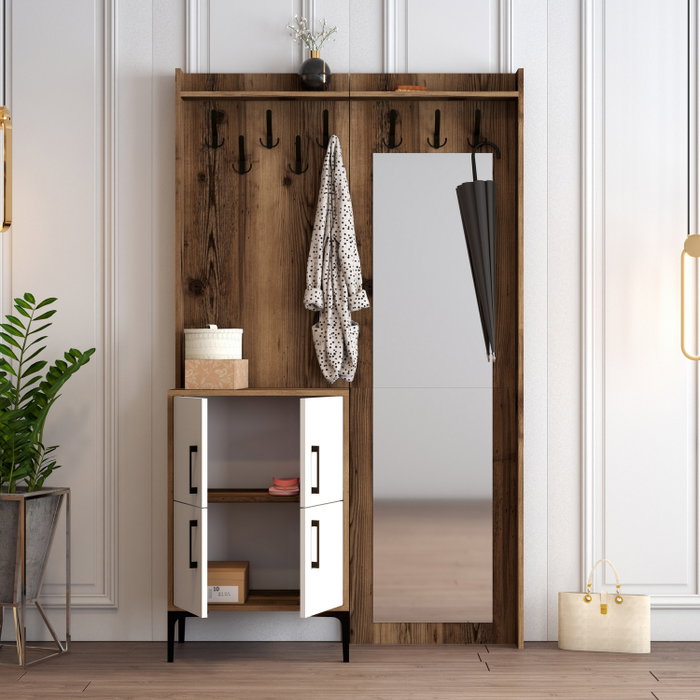 Hanah Home Berlin BC - Nogal y Blanco
